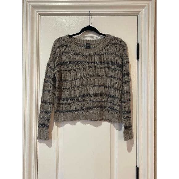 Sparkle & Fade crochet metallic brown sweater Small - Picture 1 of 6